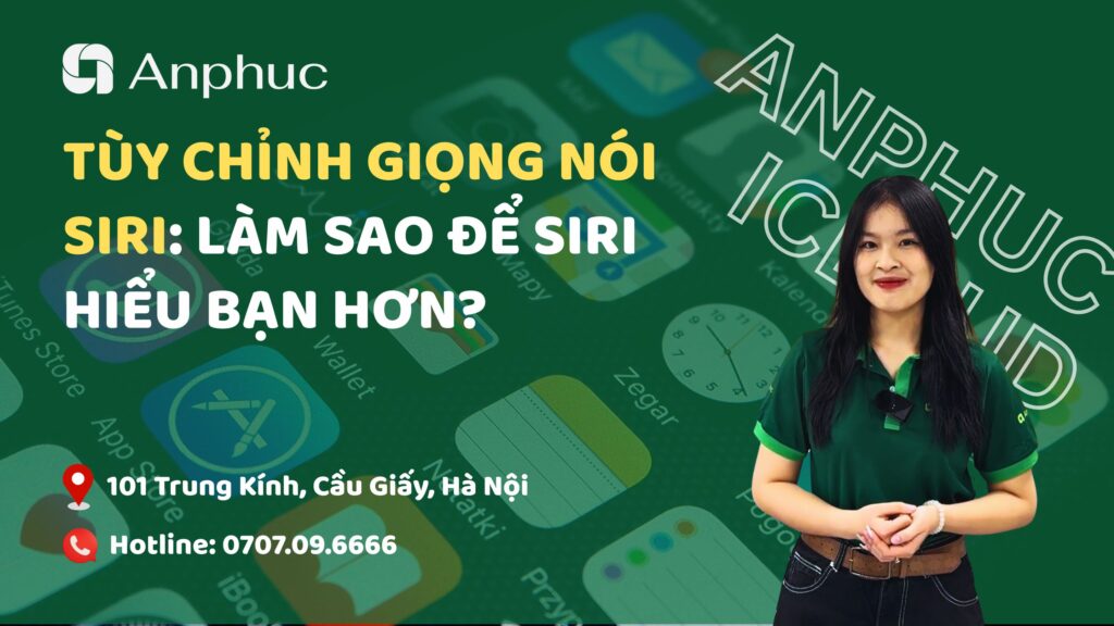 Tùy chỉnh giọng nói Siri