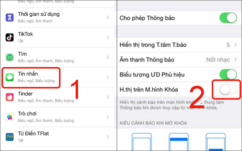 Vay iCloud Ẩn nội dung tin nhắn iPhone